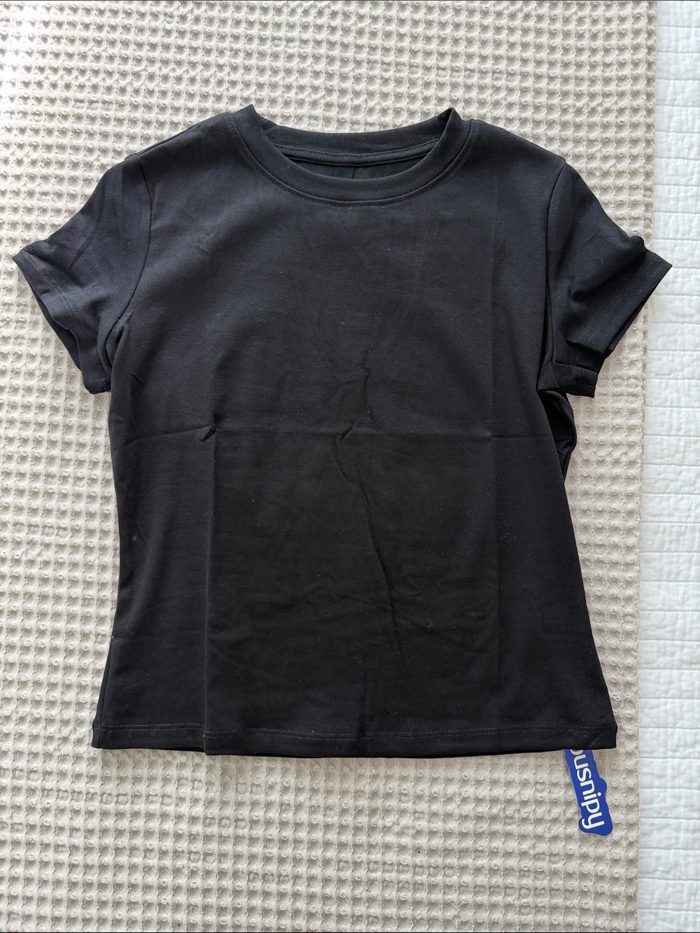 Classic Black Crewneck Women's Tee